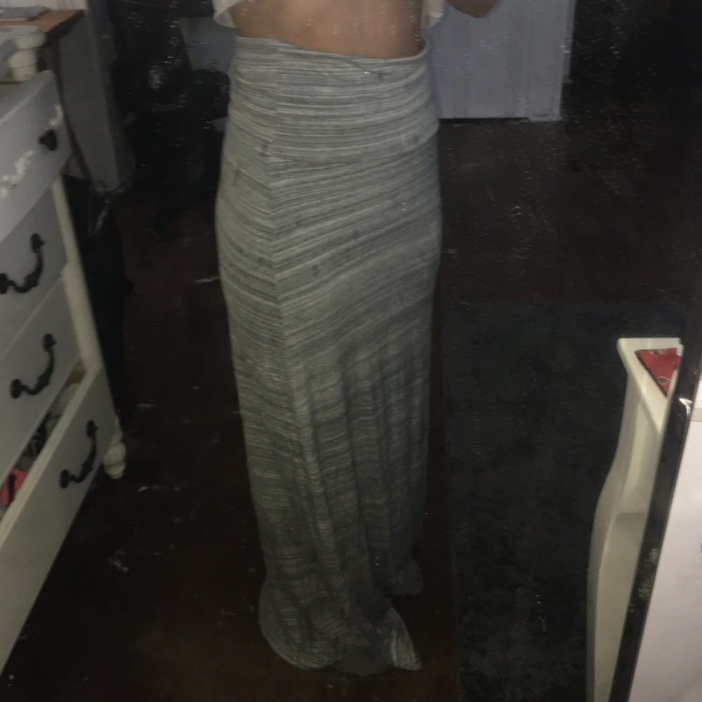 Long grey skirt